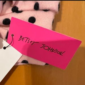 Betsy Johnson baby pink polka dot robe